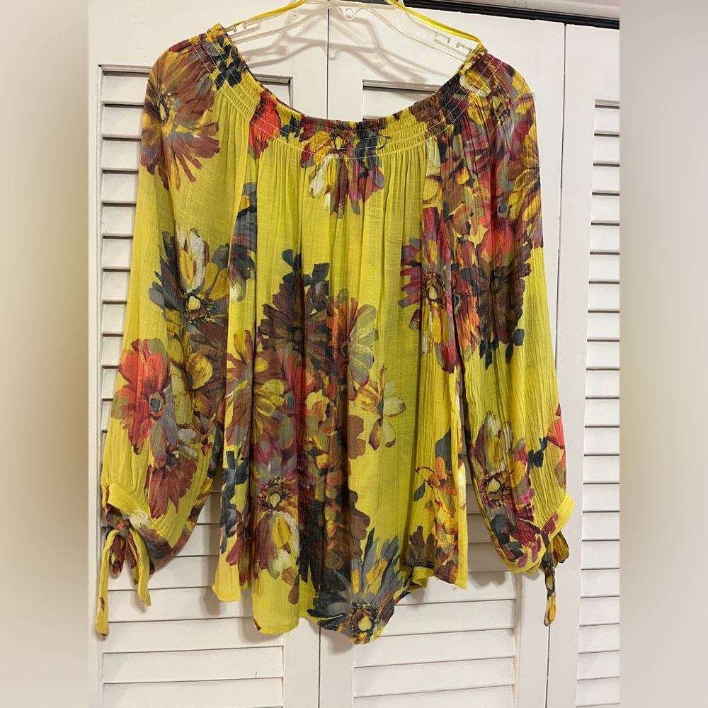 Floral Yellow Women's Top